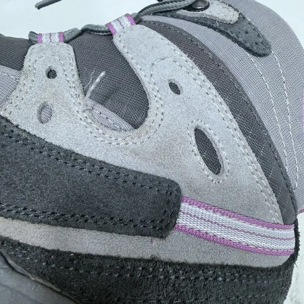 Asolo Women’s Waterproof Hiking Boots Gray Pink Vibrant Mid Ankle Size 9